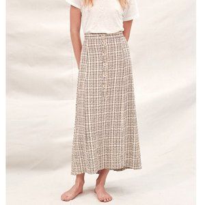Christy Dawn Ida maxi skirt in "Night Plaid"